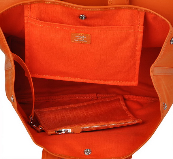 Best Hermes Canvas Handbags Orange 509001